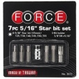 Набор бит Torx (6-луч. звезда)  7шт. Force 3071-F