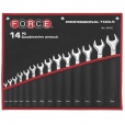 Набор ключей комбинированных дюймовых 14пр. (5/16`-1 1/4`) Force 5141SC-F