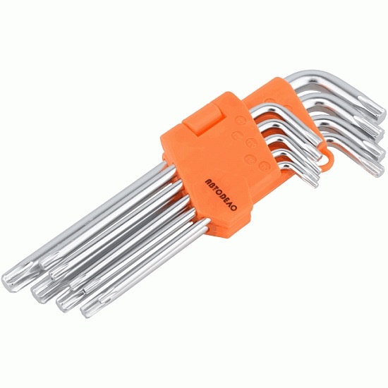 Набор ключей  torx Г-обр. (Т10-Т50) 9шт. АвтоДело  39155-AD 125 руб.