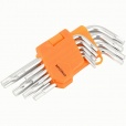 Набор ключей torx T10-T50 короткие г-образные 9шт. АвтоДело 39153-AD