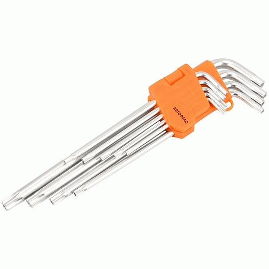 Набор ключей  torx Г-обр. с отв удл. (Т10-Т50) 9шт. АвтоDело 39156-AD 163.5 руб.