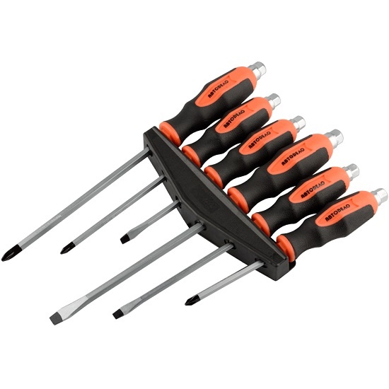 Набор отвёрток 6 пр. с квадратным сквозным стержнем АвтоДело 30878-AD 541 руб.