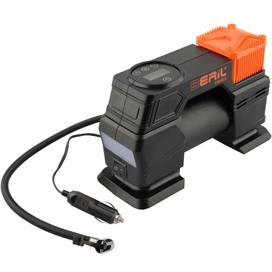 Компрессор автомобильный 20 л/мин 12V Evr30/20D-15 (цифровой манометр+сумка) BERIL 999002-BR 1478 руб.